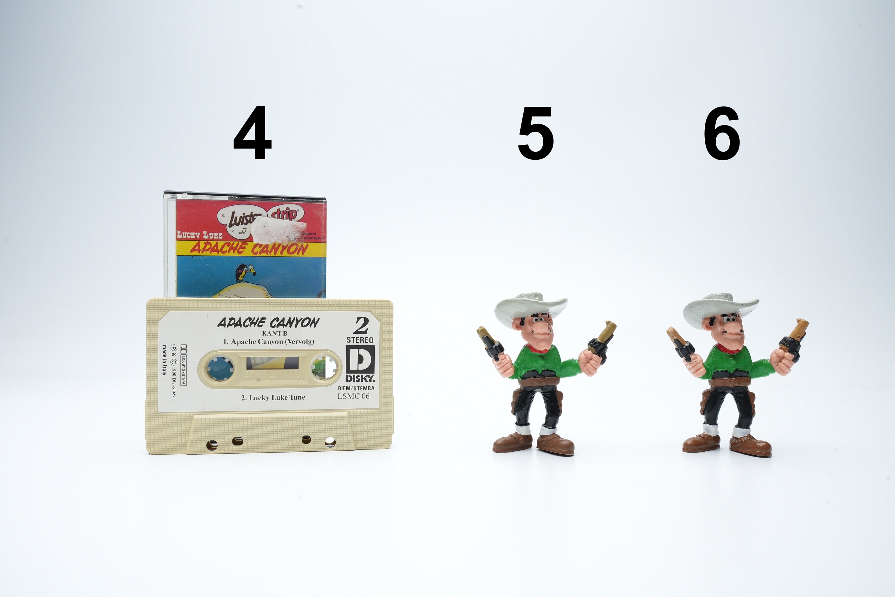 Figurines Plastoy Lucky Luke - Série Complète Les Dalton, PVC, 1997, Neuves, Sous Blister