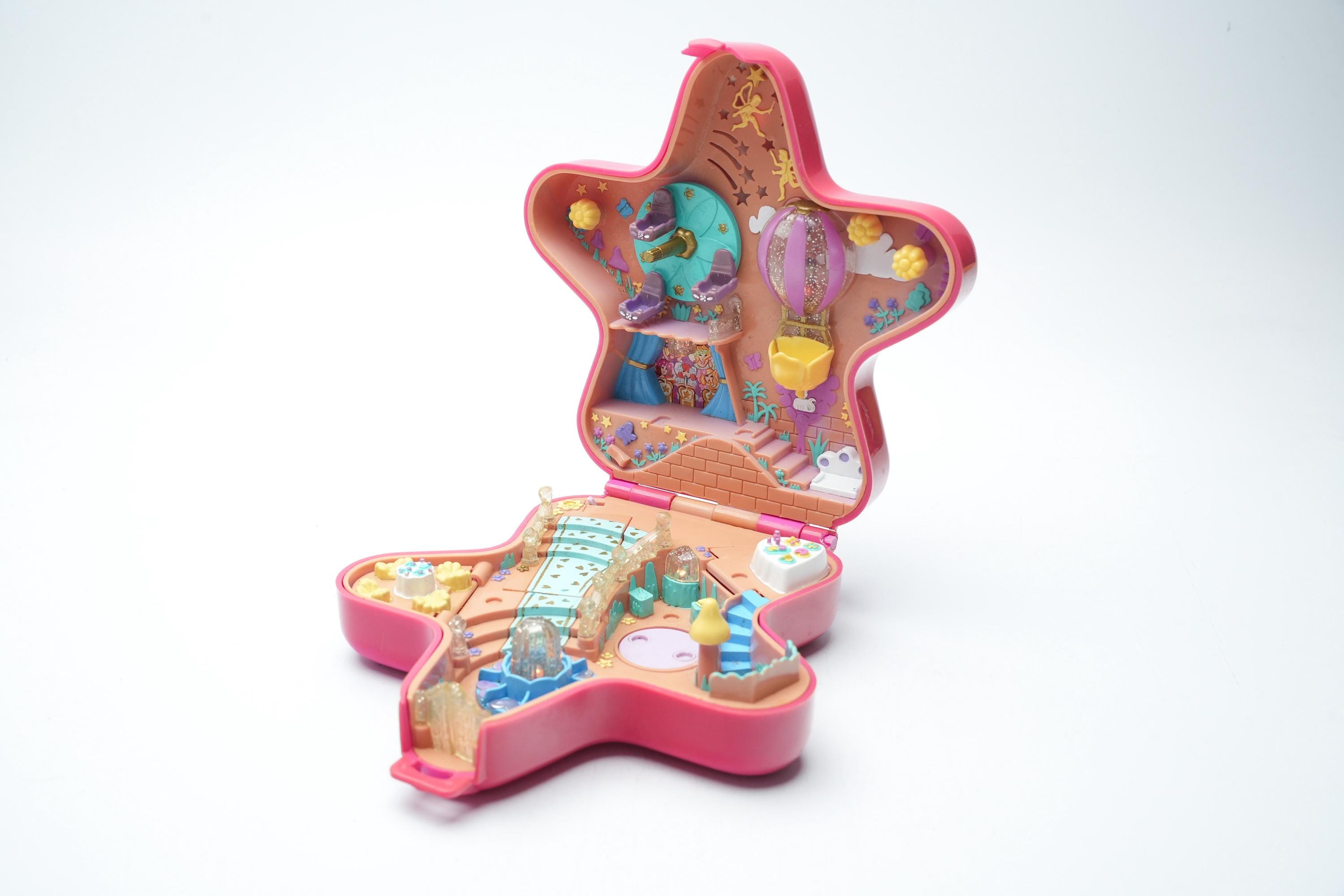 Polly Pocket Le Château De La Belle Et La Bête Disney Princess Hasbro 2002 Glowing Mirror Castle