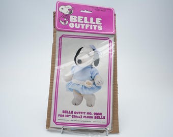 Stroje Belle - Vintage Snoopy Belle Blue Dress (lata 80.) - Nowość w pakiecie