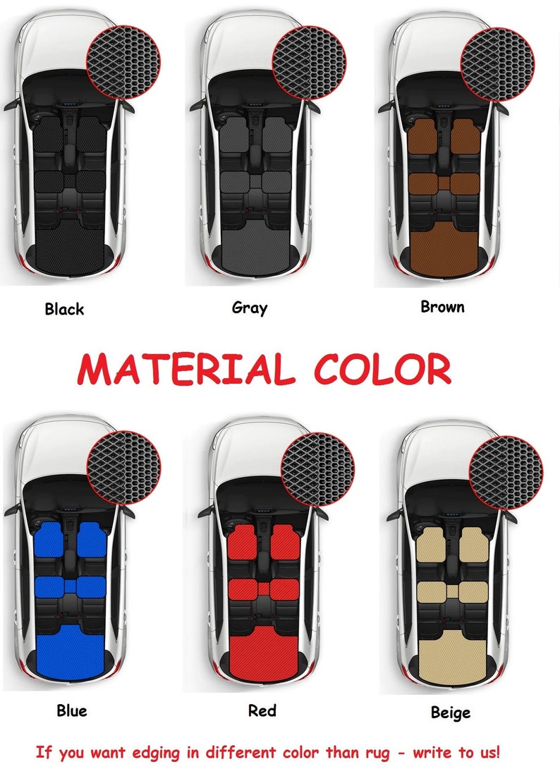 Personalized 3D Model Car Floor & Trunk Mats With Logo All Etsy