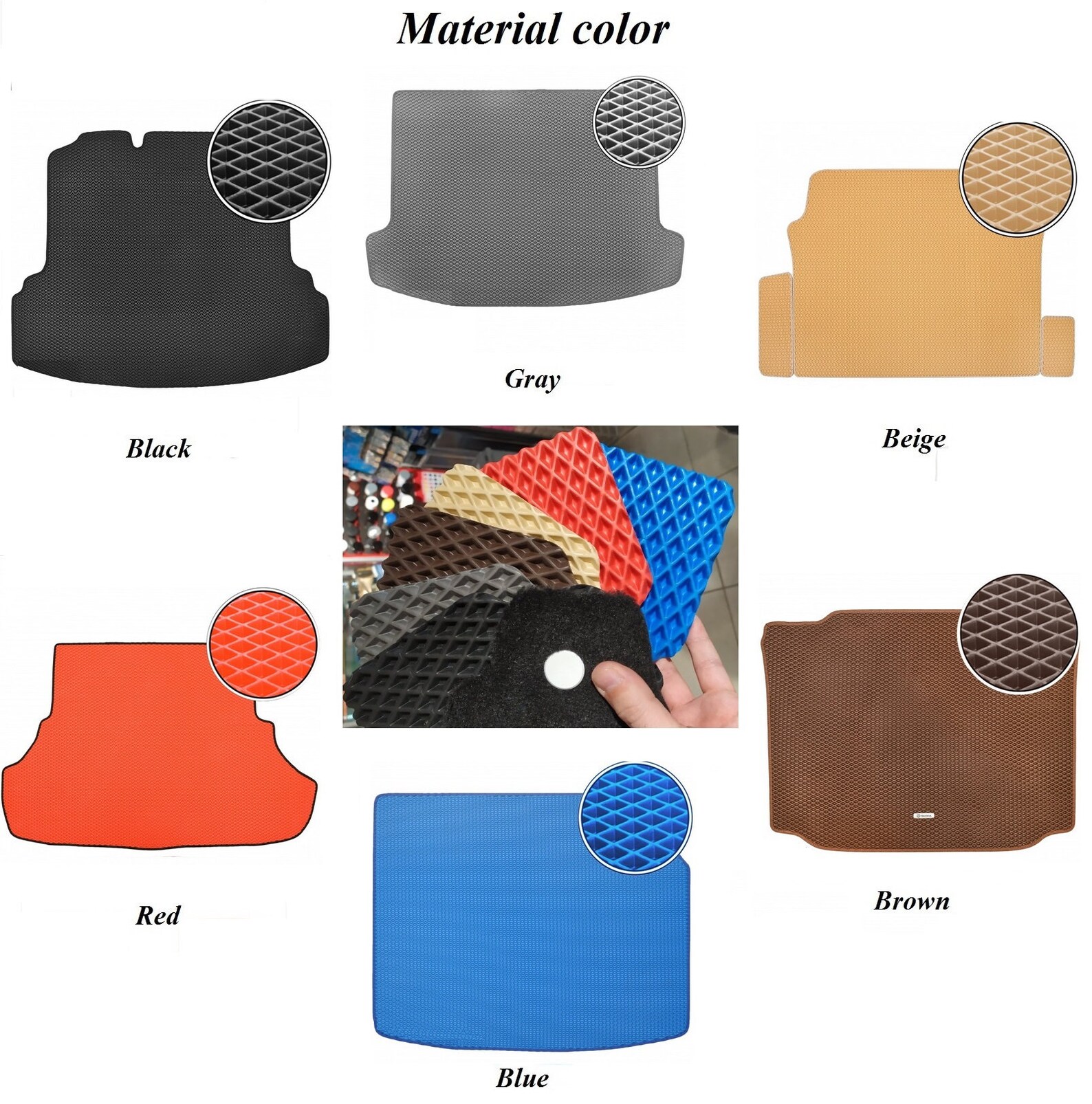 Personalized Car Trunk Mat, All Weather Car Mat, Car Trunk Rubber Eva