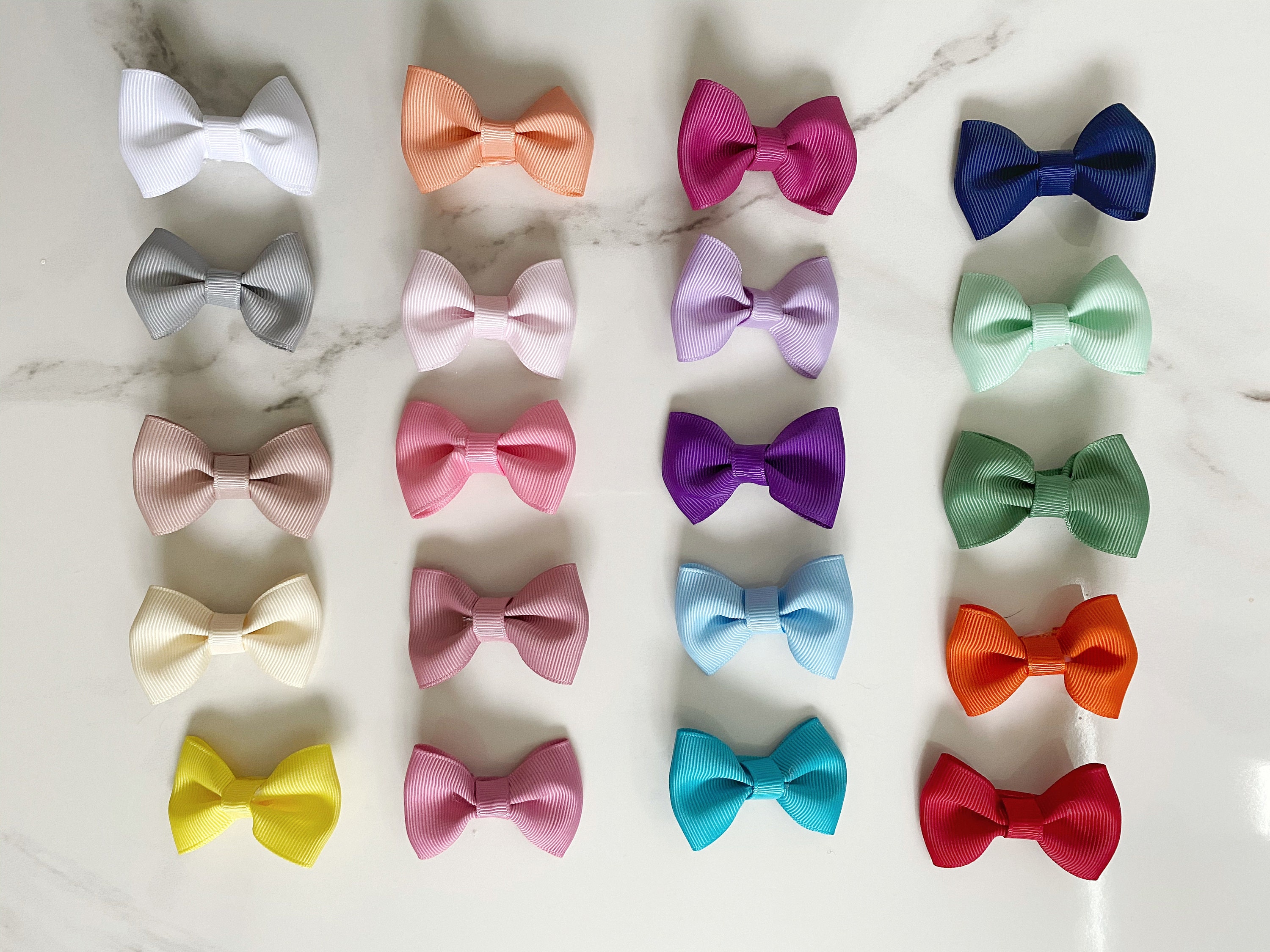 Baby Hair Clips Homemade Hair Bows Hair Bows Mini Hair Clips Hair Bow