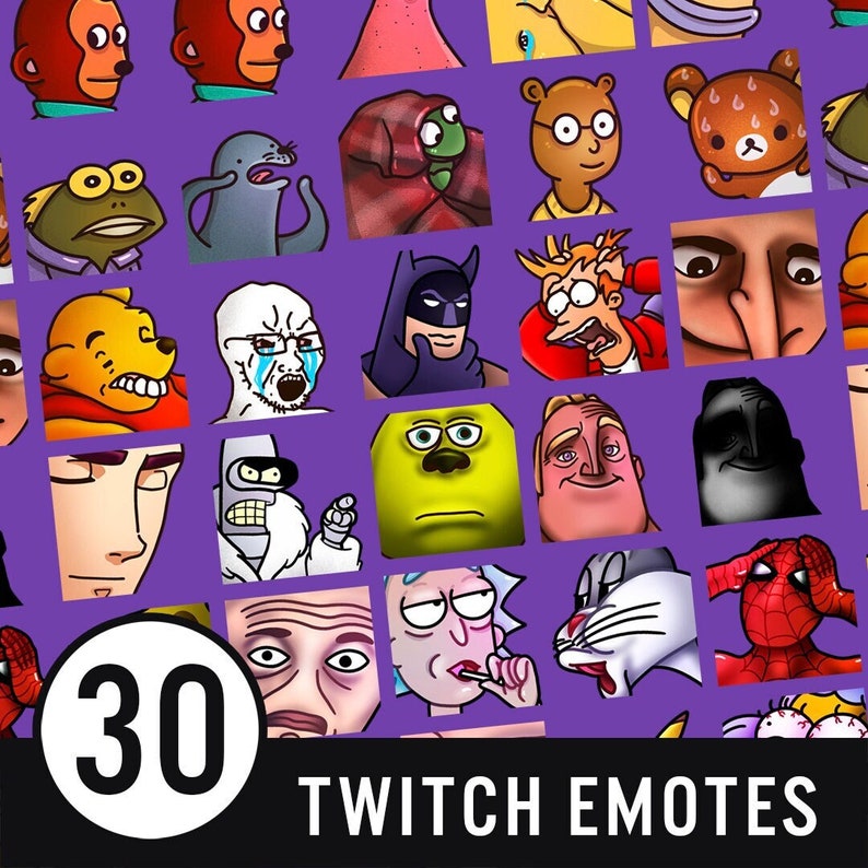 30 Dank Memes Twitch Emotes Ultimate Pack 21 / Emotes pour | Etsy France