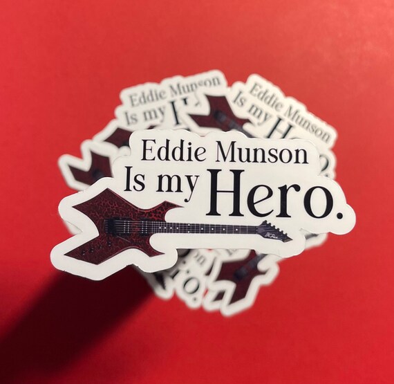 Eddie Munson Is My Hero Sticker - Waterproof Laptop Decal