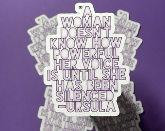 Ursula Quote Sticker – Sea Witch, Waterproof Matte Decal