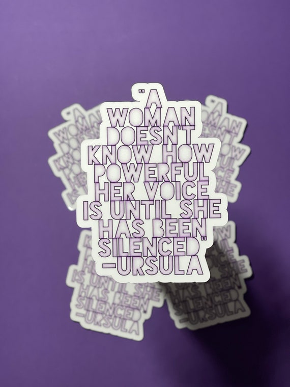 Ursula Quote Sticker – Sea Witch, Waterproof Matte Decal