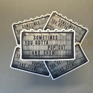 Not Like Us - Kendrick Lamar- The Pop Out - Song Lyric - Sticker - Waterproof - Gift - Water Bottle Sticker