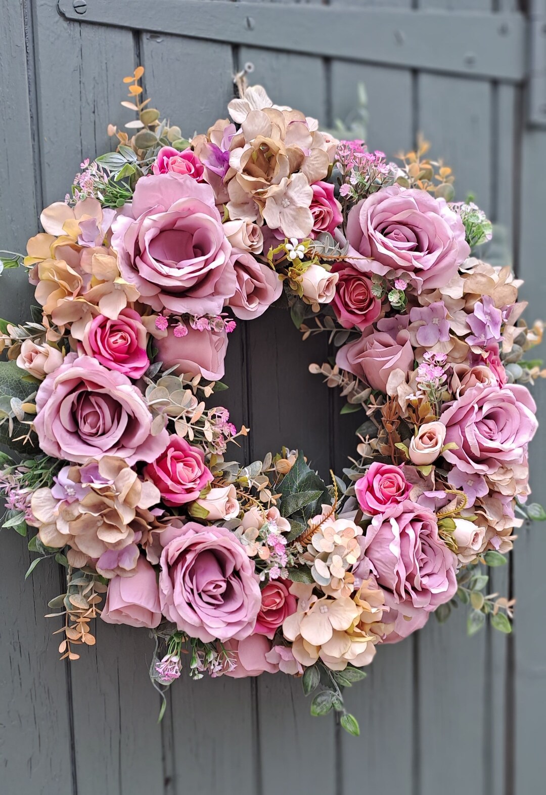 Door Wreath, Wreath for Front Door, All Year Wreath. Artificial Wreath