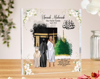 Umrah Mubarak acrylic block, Personalised Islamic Gifts, Hajj Mubarak gifts, Umrah Mubarak, Umrah Kaaba gift, Ramadan Mubarak, Eid Mubarak