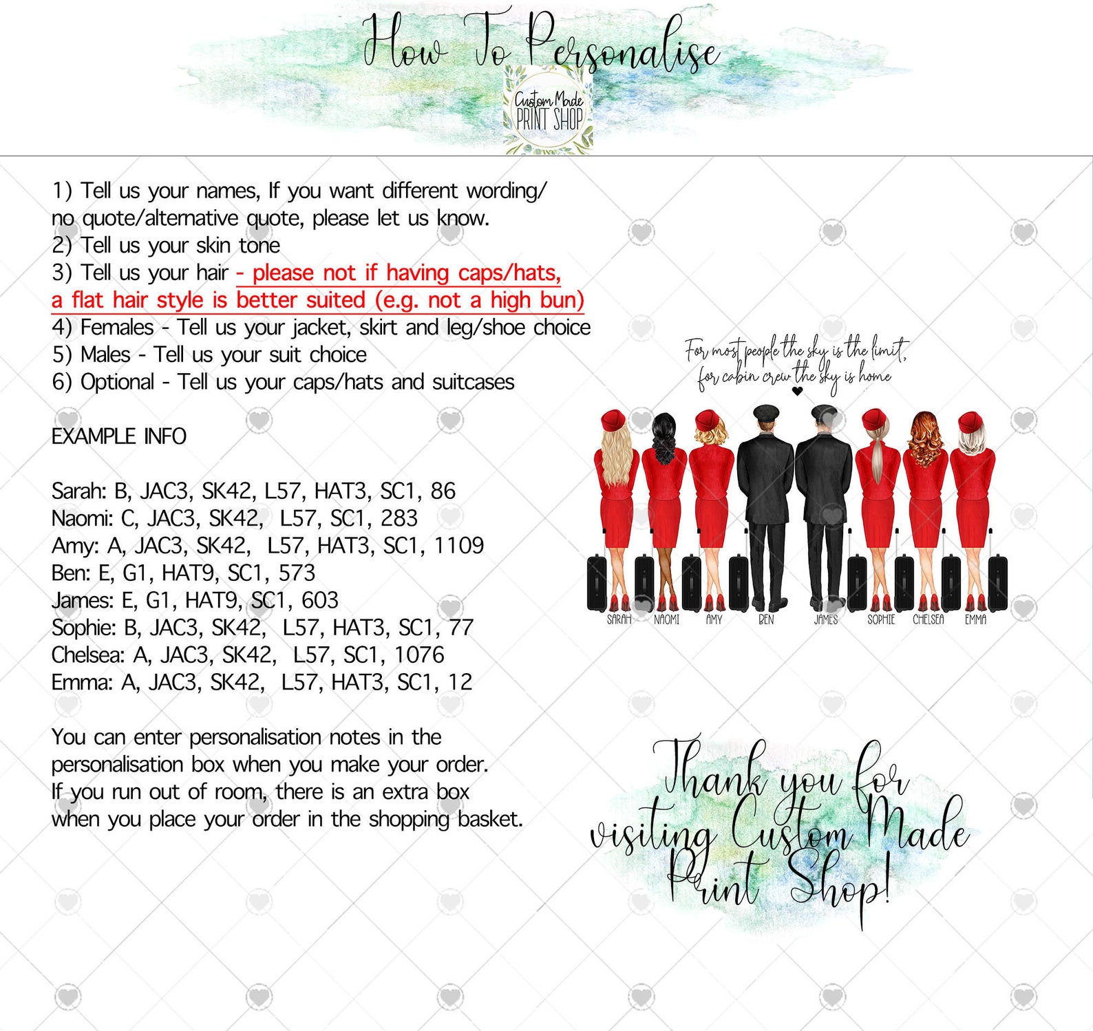 Cabin crew print flight attendant gifts cabin crew poster Etsy