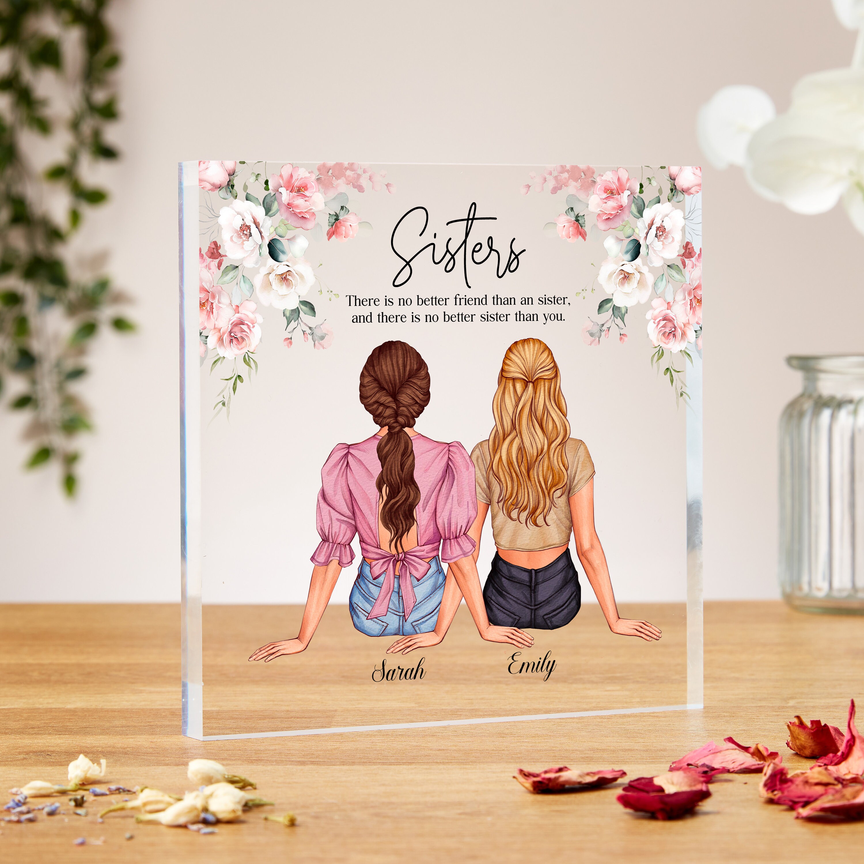 Buy Personalised Engagement Gift, Clear Acrylic Plaque