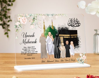 Umrah Mubarak gifts, acrylic plaque, Personalised Islamic Gifts, Hajj Mubarak gift, Umrah Mubarak, Umrah Kaaba, Ramadan Mubarak, Eid Mubarak