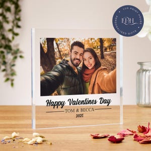 Valentines day photo gifts, acrylic block, couple photo print, girlfriend anniversary gifts, boyfriend birthday, anniversary photo, partner