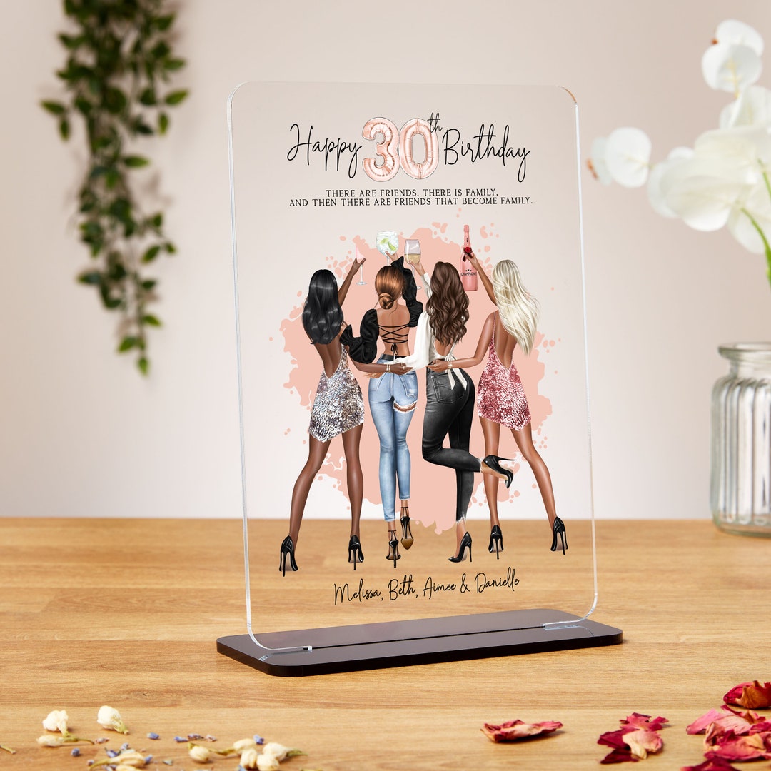 Best Friend 30th Birthday Gift Clear Acrylic Plaque 30th Birthday best-friend-30th-birthday-gift-clear-acrylic-plaque-30th-birthday