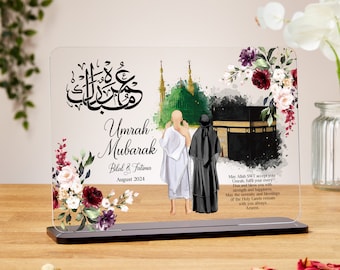 Umrah Mubarak gifts, acrylic plaque, personalised Islamic Gifts, Hajj Mubarak gift, Umrah Mubarak, Umrah Kaaba, Ramadan Mubarak, Eid Mubarak
