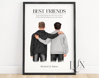 Boy best friend print, guy best friend birthday gift, male best friend gift, brother gifts, gay best friend, cousin, gay boyfriend gift