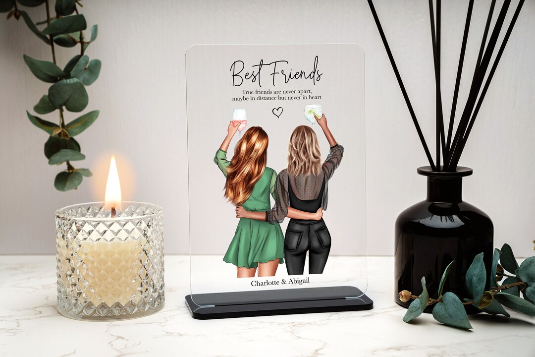 Best Friend Acrylic Plaque, Best Friend Birthday Gift, Friendship Gift for Her, Sister, Auntie ...