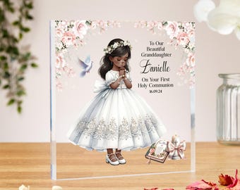 Personalised First Holy Communion Acrylic Block Gift