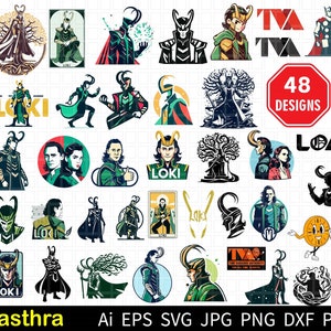 48 LOKI SVG Bundle, Movie SVG Bundle, Thor svg, Asgard svg Bundle, Time Variant svg, Comic svg png, He who remains svg, Superhero svg bundle
