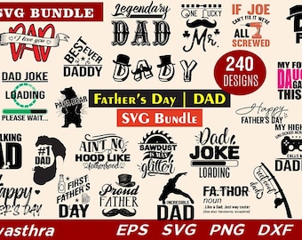 55 Father Day SVG Bundle, Best Dad Ever Svg, Daddy I Love You Svg ...