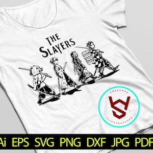 Slayer Team SVG, Anime Freunde SVG, Anime Charakter SVG, Anime svg, Beste Freunde, Manga svg, Japanische Karikatur, Anime svg Dateien für Cricut