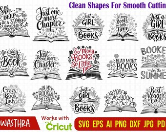 Floral Book SVG, Book with Flowers Svg, Book Svg, Reading Books Svg, Flowers Growing Out of a Book, Book lover Clipart, Flowers with Book