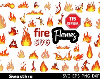 115 Feuer Flammen SVG, Feuer Flamme SVG, Feuer Clipart, Lagerfeuer SVG, Feuer Flamme SVG, Feuer Flamme Png, Feuerball SVG, Feuer Design SVG, Dateien für Cricut
