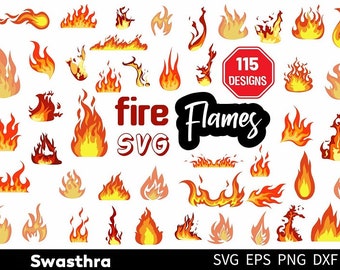 115 feu flammes Svg, Svg flamme, feu Clipart, feu de camp Svg, feu flamme Svg, feu flamme Png, boule de feu Svg, feu Design Svg, fichiers pour Cricut