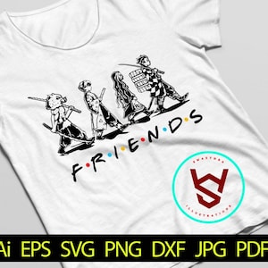 Anime Friends SVG, Slayer Team SVG, Anime Character SVG, Anime svg, Best friends, Manga svg, Japanese cartoon, Anime svg Files for Cricut