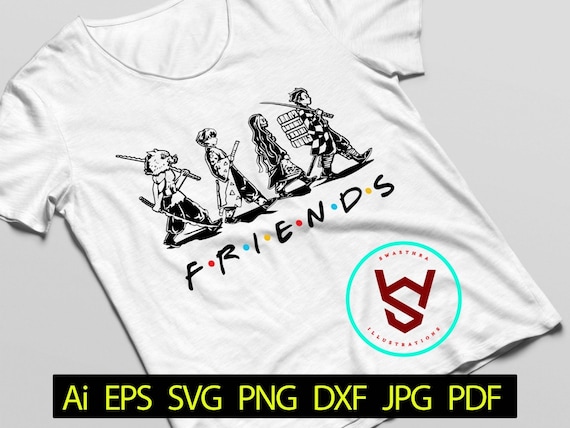 Anime Friends SVG, Slayer Team SVG, Anime Character SVG, Anime svg, Best friends, Manga svg, Japanese cartoon, Anime svg Files for Cricut