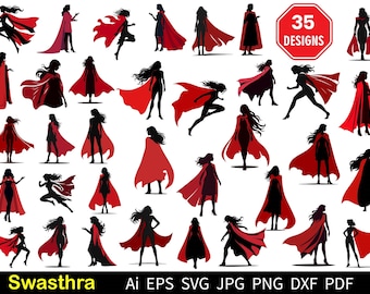 Paquete de SVG de superhéroe femenino, SVG de superhéroe femenino, SVG de empoderamiento femenino, SVG de jefa, jefa, vector de superhéroes femeninos, corte de superhéroe