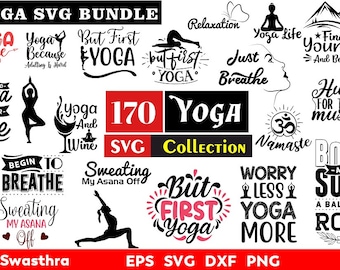 170 Yoga SVG Bundle, Meditation svg, Namaste SVG, Yoga Pose svg, Nature svg, Meditation svg, Women Empowerment, Girl Power, Motivational svg