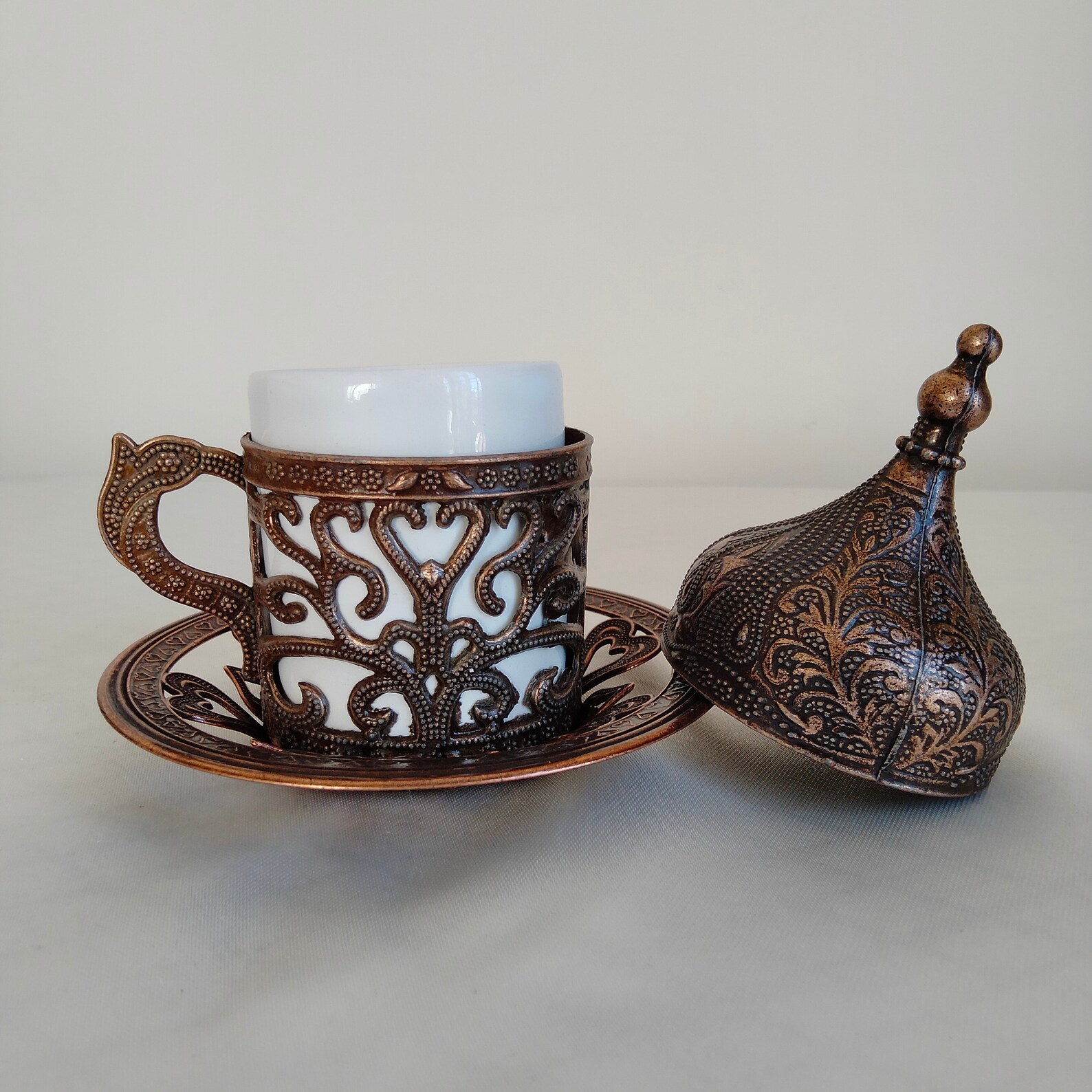 Türk Yunan Arap Fas Bakır Kahve Seti Lokumluk Etsy