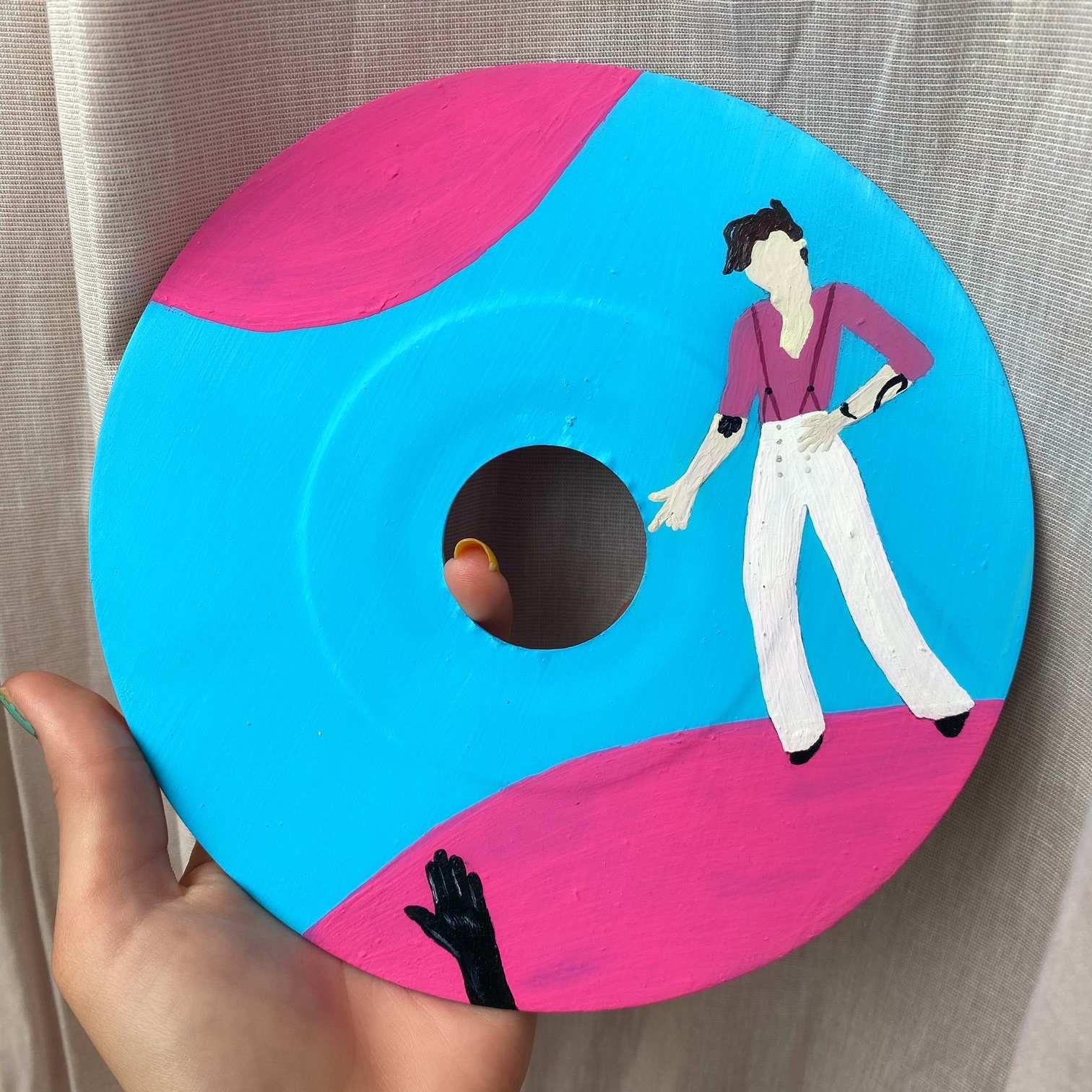 Harry Styles Fine Line Record Painting - Etsy