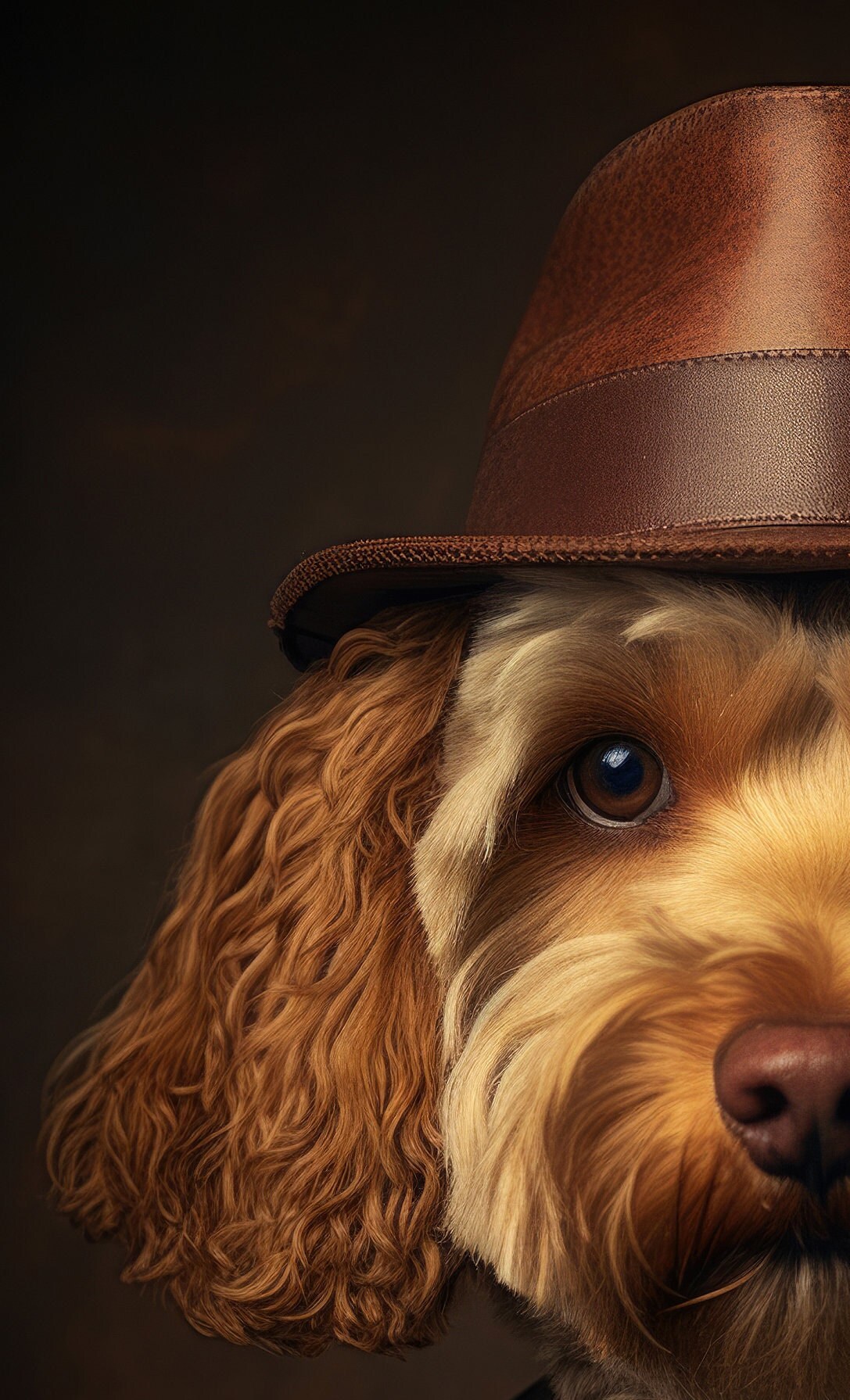 Cockapoo Dog Picture. Suit and Hat. Wall Art. DIGITAL DOWNLOAD Jpg ...