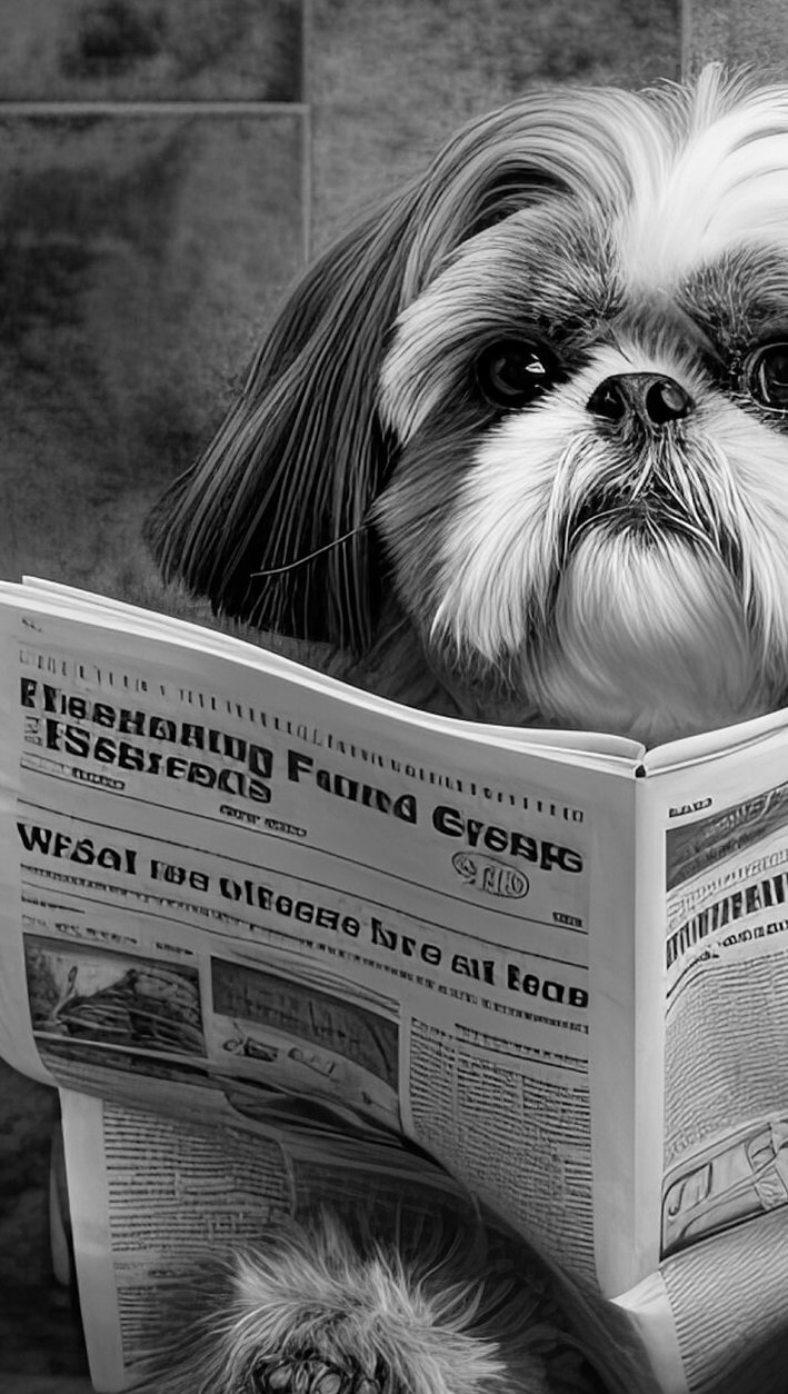 Shih Tzu Dog Sitting on the