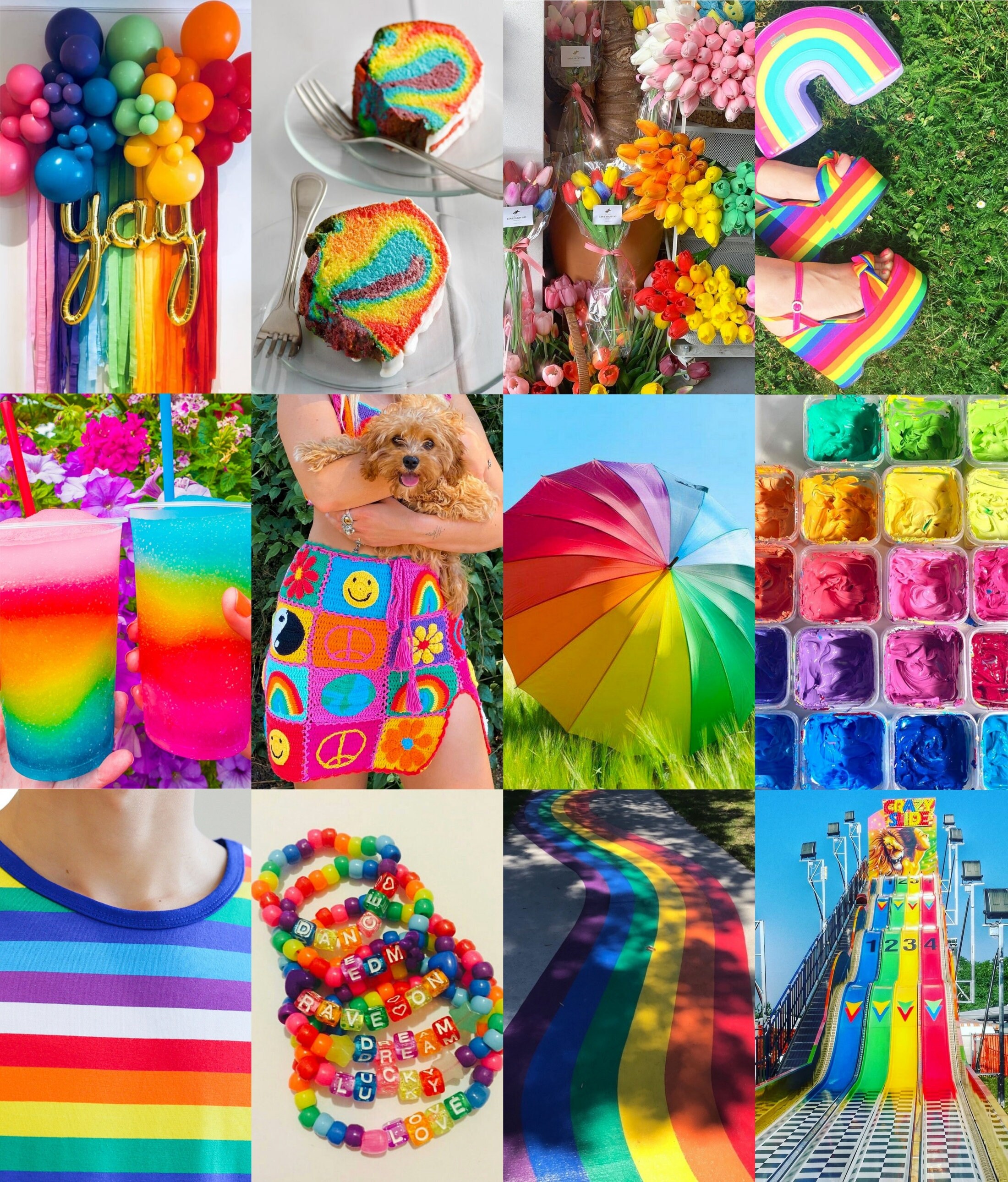 Aesthetic Rainbow Photo Wall Collage Wall Collage My XXX Hot Girl