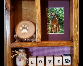shadow box for pet ashes