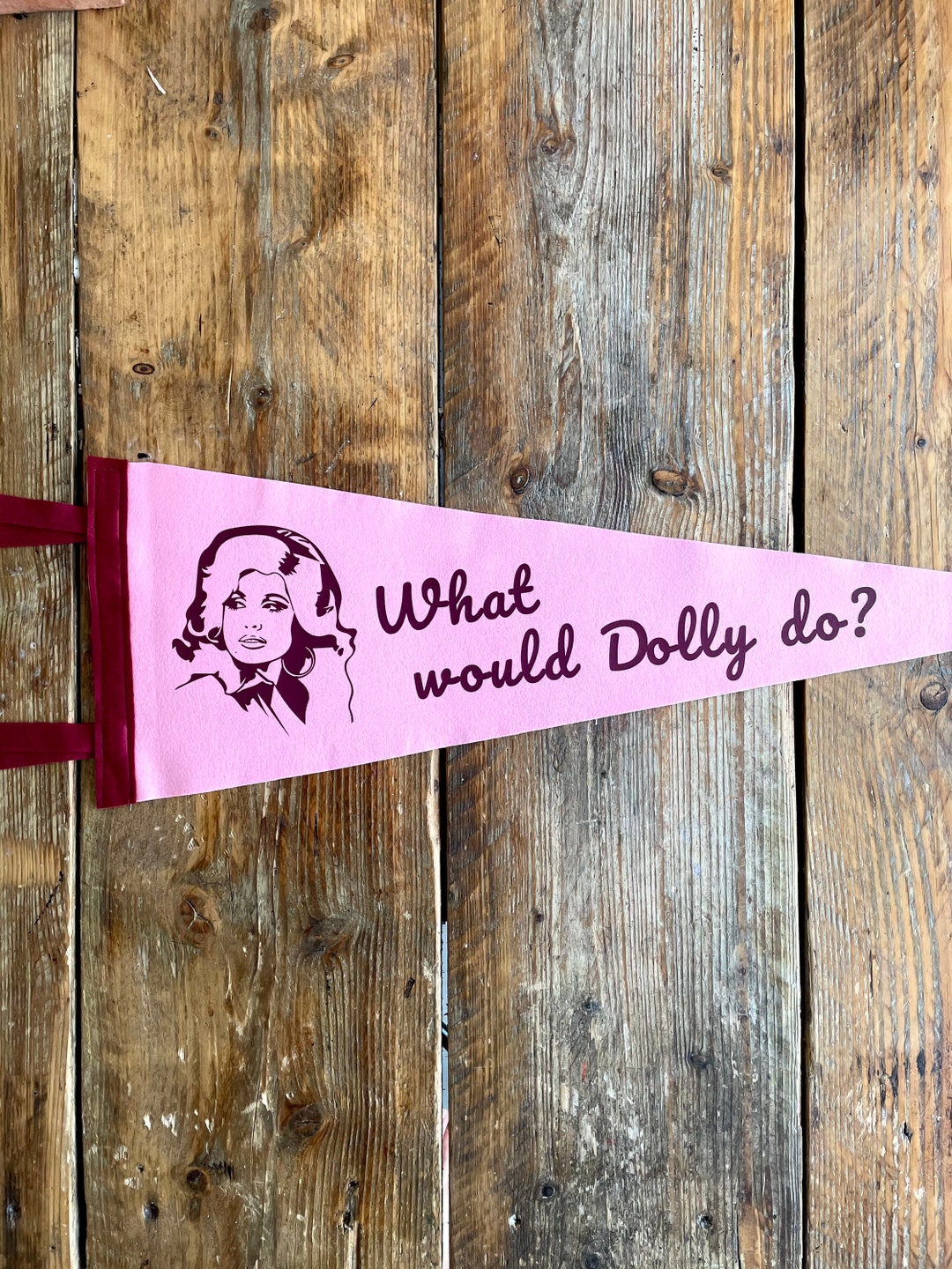 DOLLY PARTON Pennant Flag / Felt Pennant / 9 to 5 / Cup of Etsy