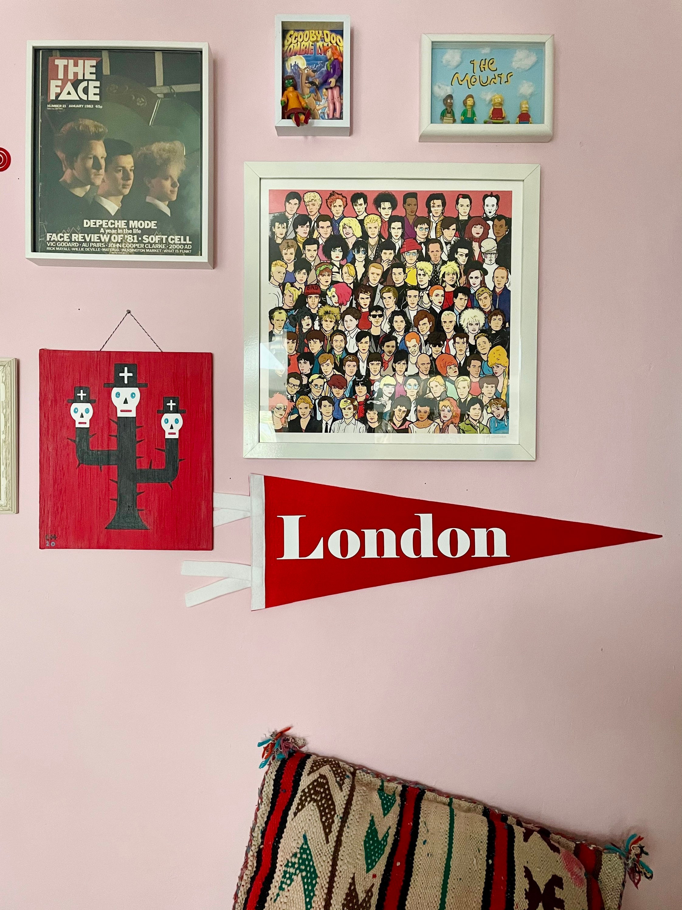 LONDON Pennant Flag / felt pennant / wall hanging banner / Etsy