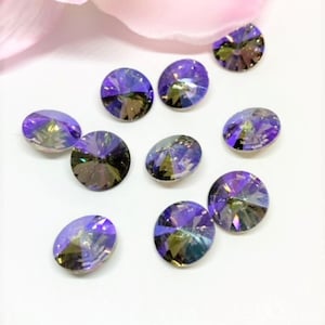 Rivoli Crystal Phantom Shine Color -10mm, 12mm, 14mm