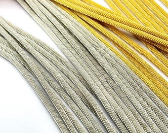 Double Coiled Bullion Wire For Gold Hand Embroidery, French Bullion Wire in Gold/Silver Color