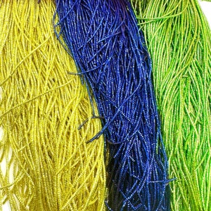 Bullion Wire/ Soft French Wire/ Nakshi Wire for Tambour Luneville Embroidery in Yellow/Blue/GreenColors- Sold by the Yard