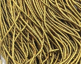 Bamboo Pattern Soft French Metallic Wire Bullion Wire for Embroidery Copper Color 1mm -- Sold by the Yard