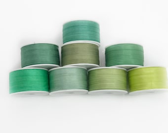 2 yards 2mm/4mm/7mm Pure Silk Embroidery Ribbon-GREEN Colors