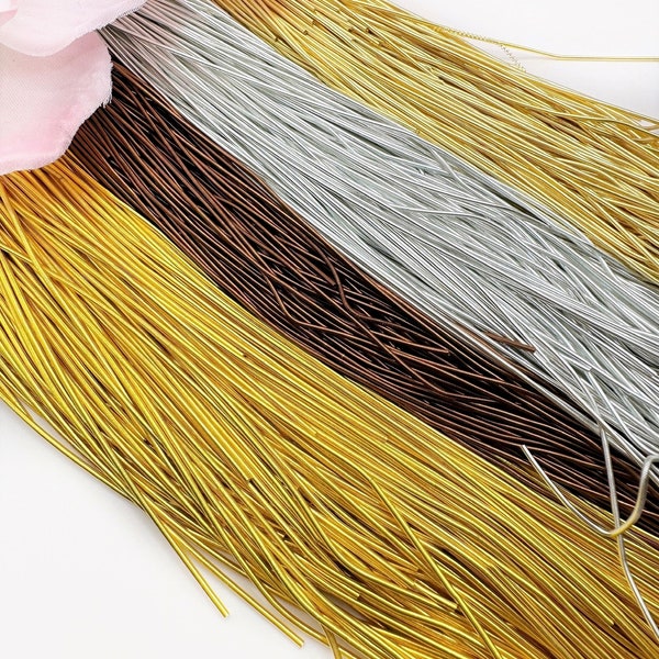 Soft French Wire/Bullion Wire for Jewelry Finishing and Gold Embroidery- Four Different Colors