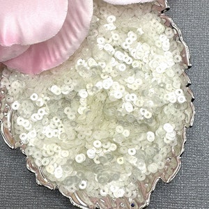 Flat Loose Sequins White Pearl Color 2mm and 3mm