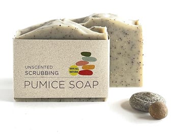 Unscented Pumice Soap – Breadmakers Soap - Garden Soap - Scrub Soap - Exfoliant Soap -  - Pumice and Poppyseed Soap - Foot Scrub