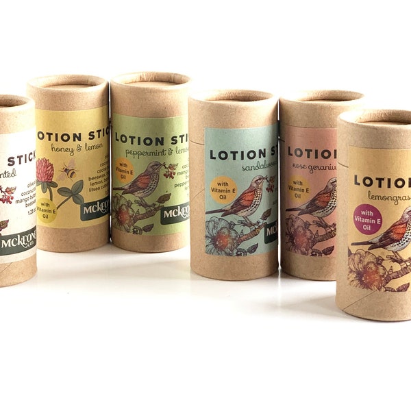 Lotion Stick - Eco Friendly Lotion - Solid Body Balm - Body Butter Stick - Earth Friendly - Beeswax Lotion Stick - Biodigradable -Shea Stick