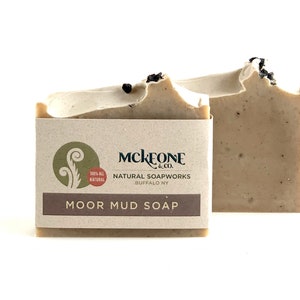 Moor Mud Soap - Peat Mud Soap - Facial Soap - Handmade Soap - Natural Soap - Peat Mud Soap - Exfoliating Mineral Soap - Skin care soap